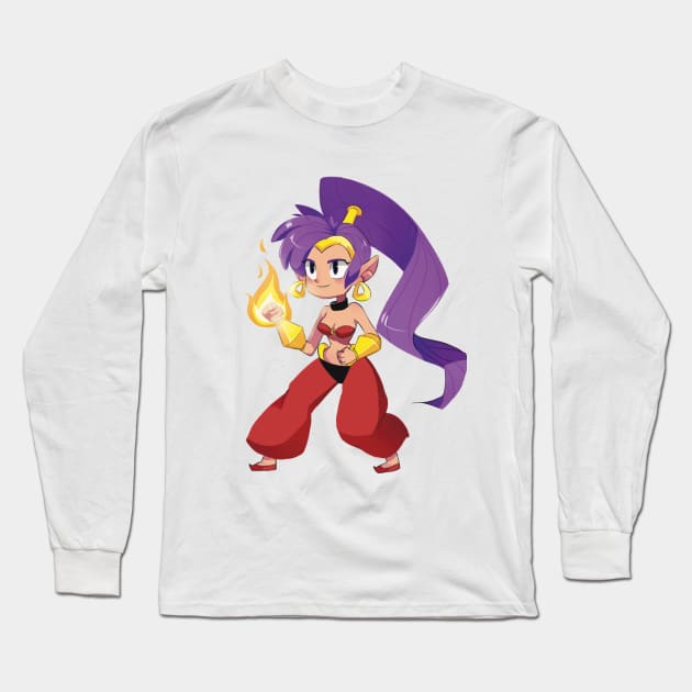 Shantae Long Sleeve T-Shirt by annearrt